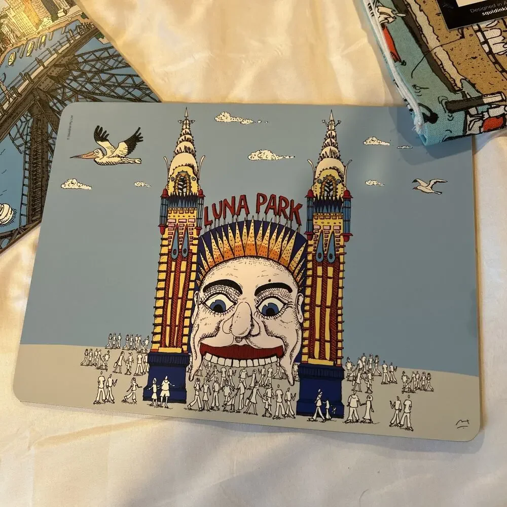 New Squidinki Placemats (4) Sydney Harbour Collection I & Tea Towel